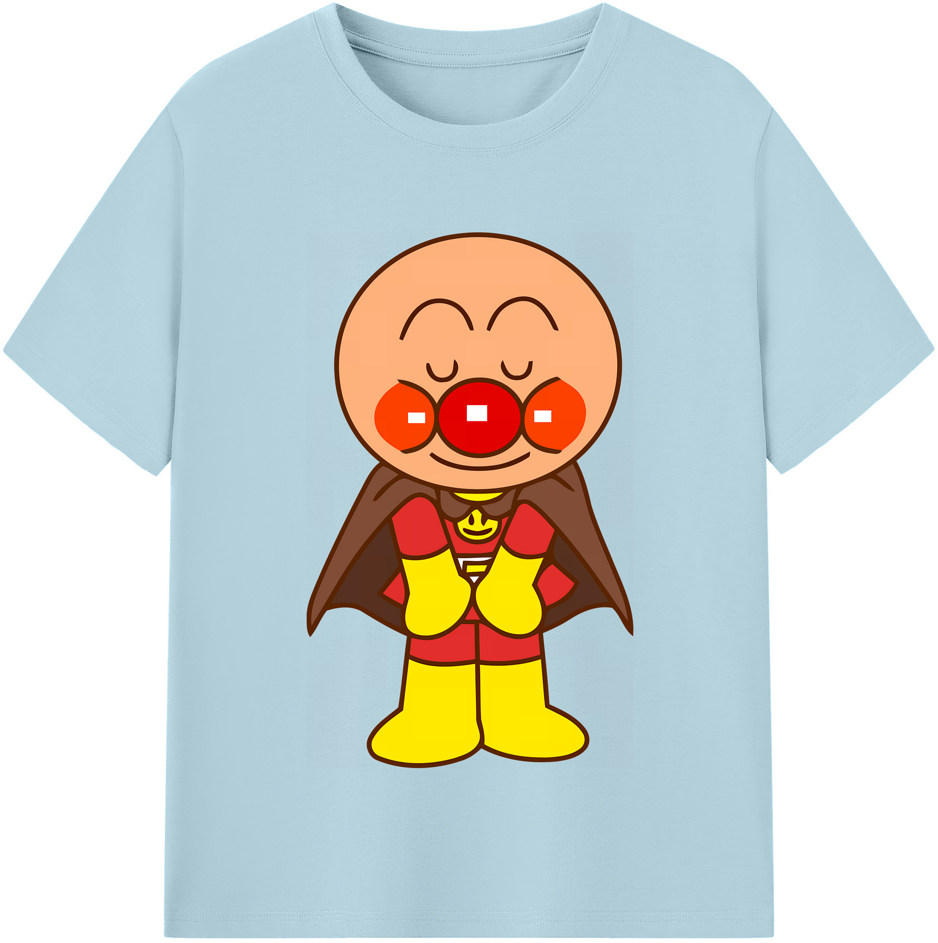 （画像用） アンパンマン Anpanman 綿100％半袖Tシャツ（フロントプリント）